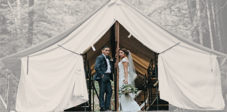 Married Couple at Tent